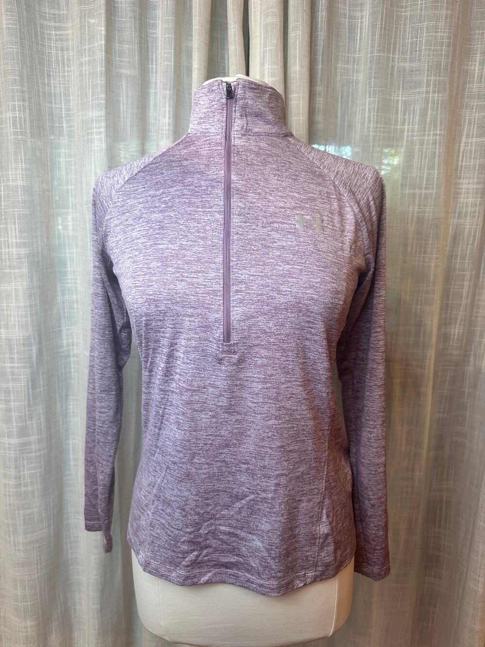 Under Armour Tech Twist ½ Zip Pullover Lavender Long Sleeve Size M NWOT